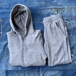 Uniqlo French Terry Heather Hoodie Sweatpants Set